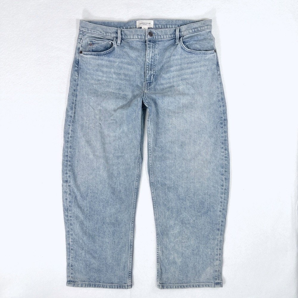 Lafayette 148 Bedford Jeans 33 16 Sculpted Curved Leg Crop Quiet Luxury Minimal